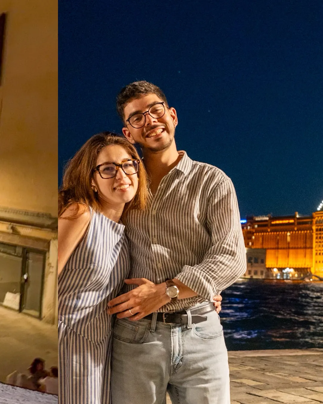 Venice in stripes, from golden hour to midnight 🚤 (6/8)